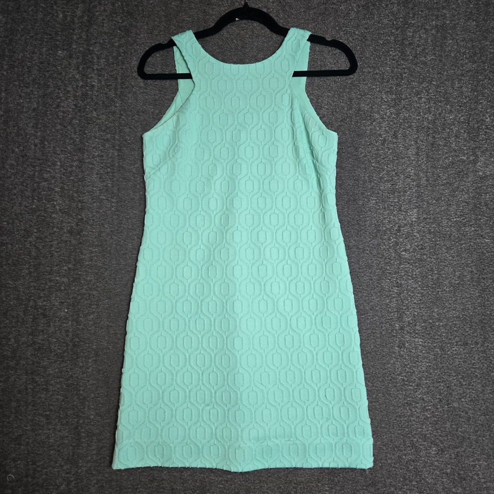 Lilly Pulitzer Mango Shift Dress in Poolside Blue Retro‎ Jacquard Knit Size XS
